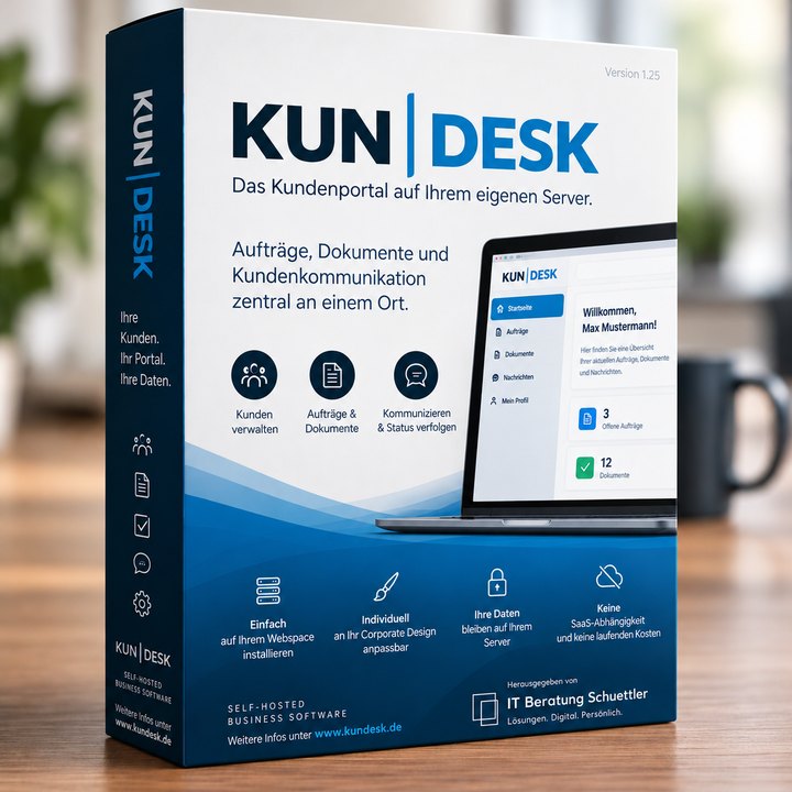 Produktbox von KUN | DESK – das Kundenportal auf Ihrem eigenen Server