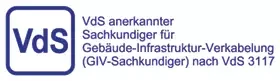 VdS-anerkannter Sachkundiger für Gebäude-Infrastruktur-Verkabelung (GIV) nach VdS 3117